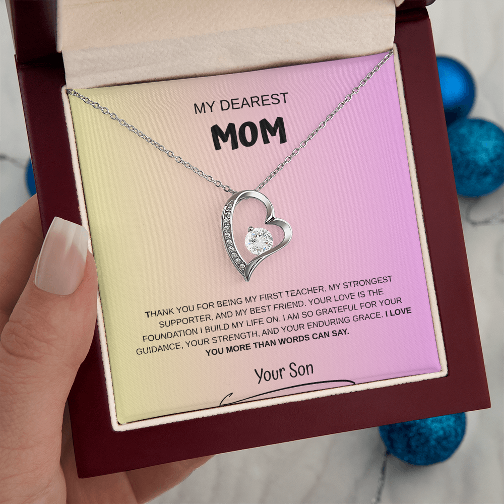 My Dearest Mom Necklace From Son