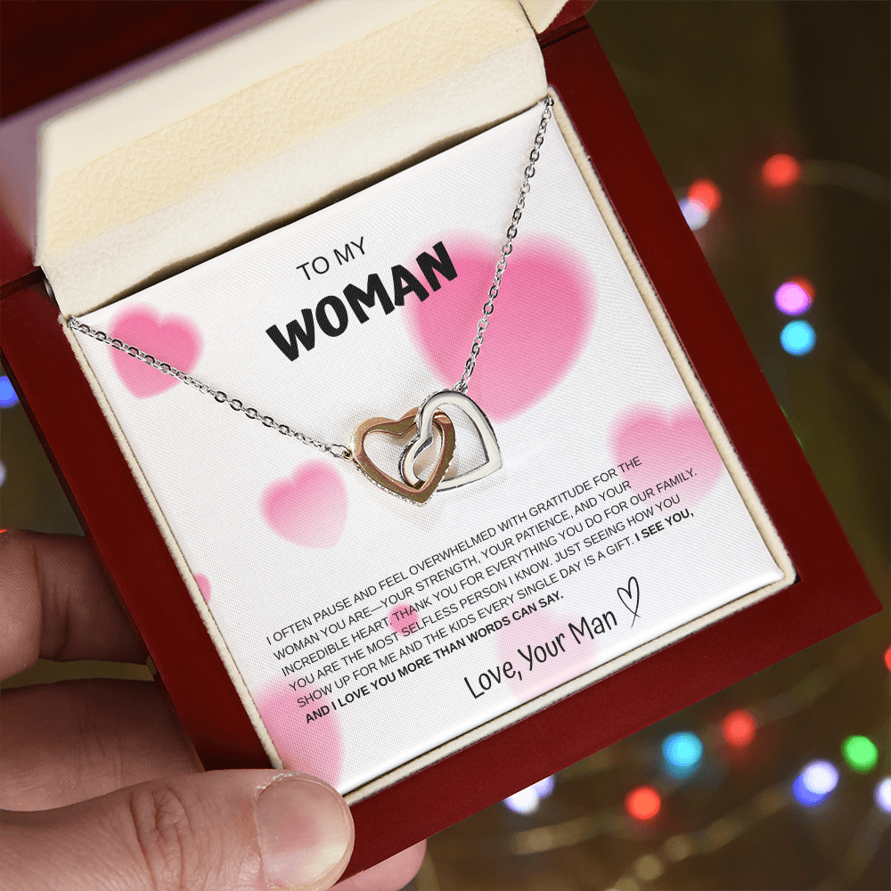 To My Woman Necklace From Your Man
