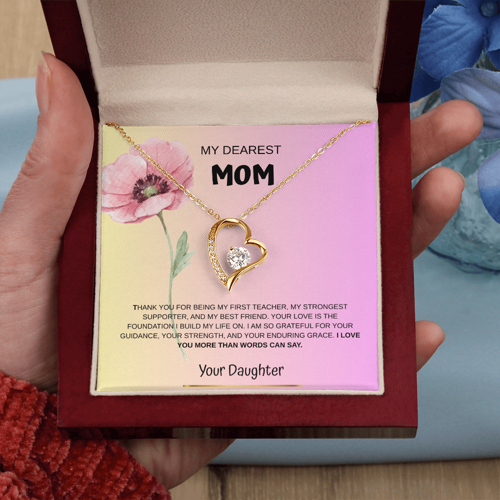 My Dearest Mom Necklace From Daughter