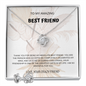 To My Amazing Best Friend Necklace And Earring Set