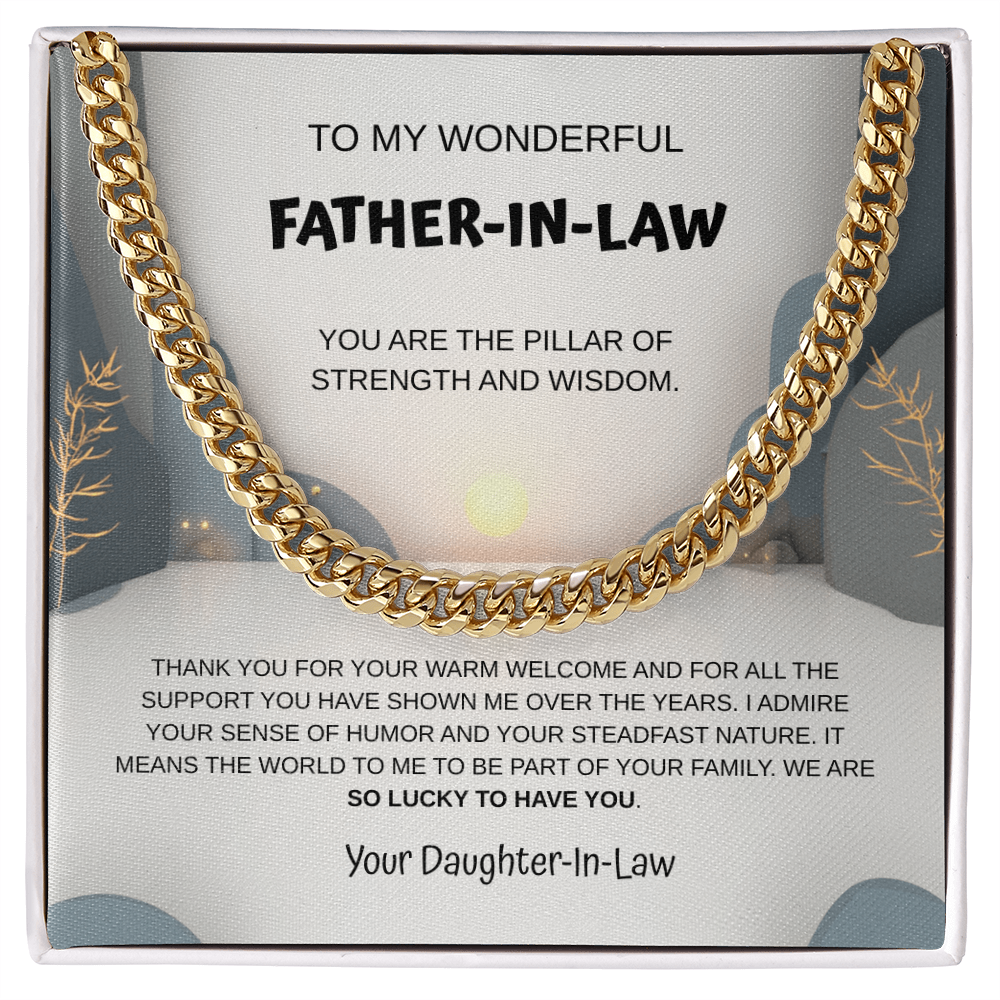 My Wonderful Father-in-Law Necklace From Daughter-In-Law