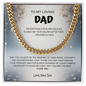 To My Loving Dad Necklace From Son