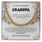 My Handsome Grandpa Cuban Link Necklace From Grandson