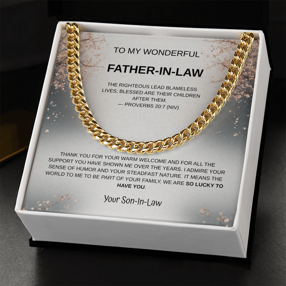 My Wonderful Father-in-Law Necklace From Son-In-Law