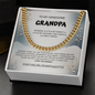 My Handsome Grandpa Cuban Link Necklace From Granddaughter
