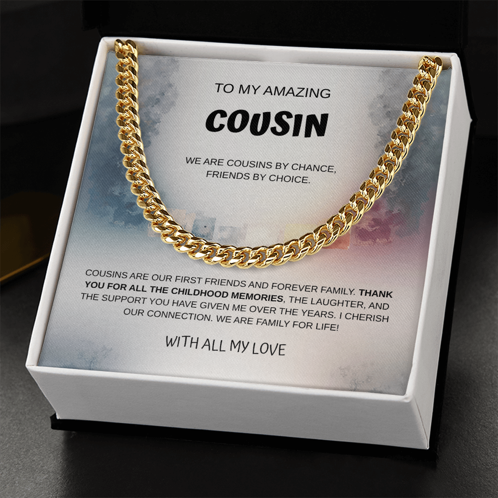 To My Amazing Cousin Cuban Link Necklace