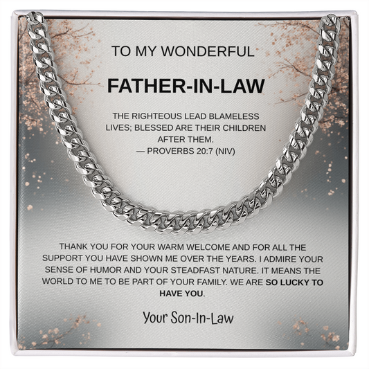 My Wonderful Father-in-Law Necklace From Son-In-Law