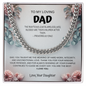To My Loving Dad Necklace From Daughter