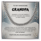 My Handsome Grandpa Cuban Link Necklace From Granddaughter