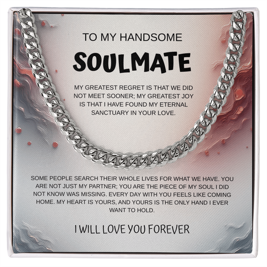 My Handsome Soulmate Cuban Link Necklace