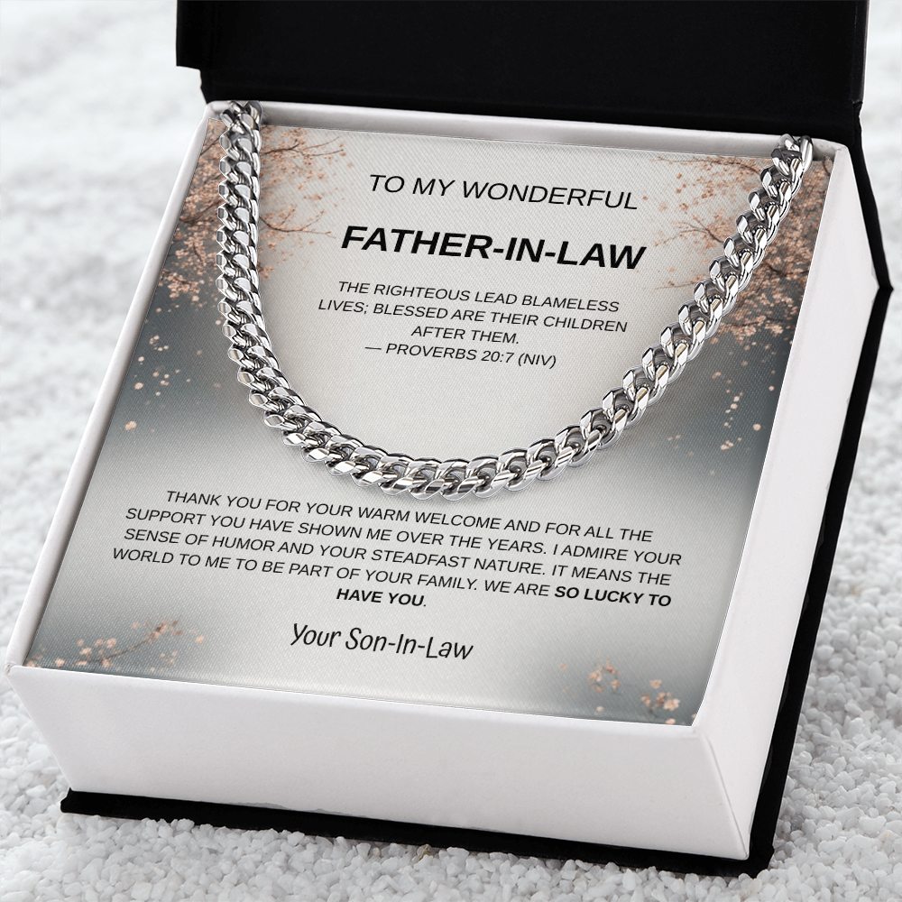 My Wonderful Father-in-Law Necklace From Son-In-Law