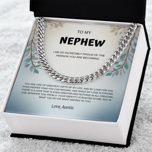 My Nephew Cuban Link Necklace From Auntie