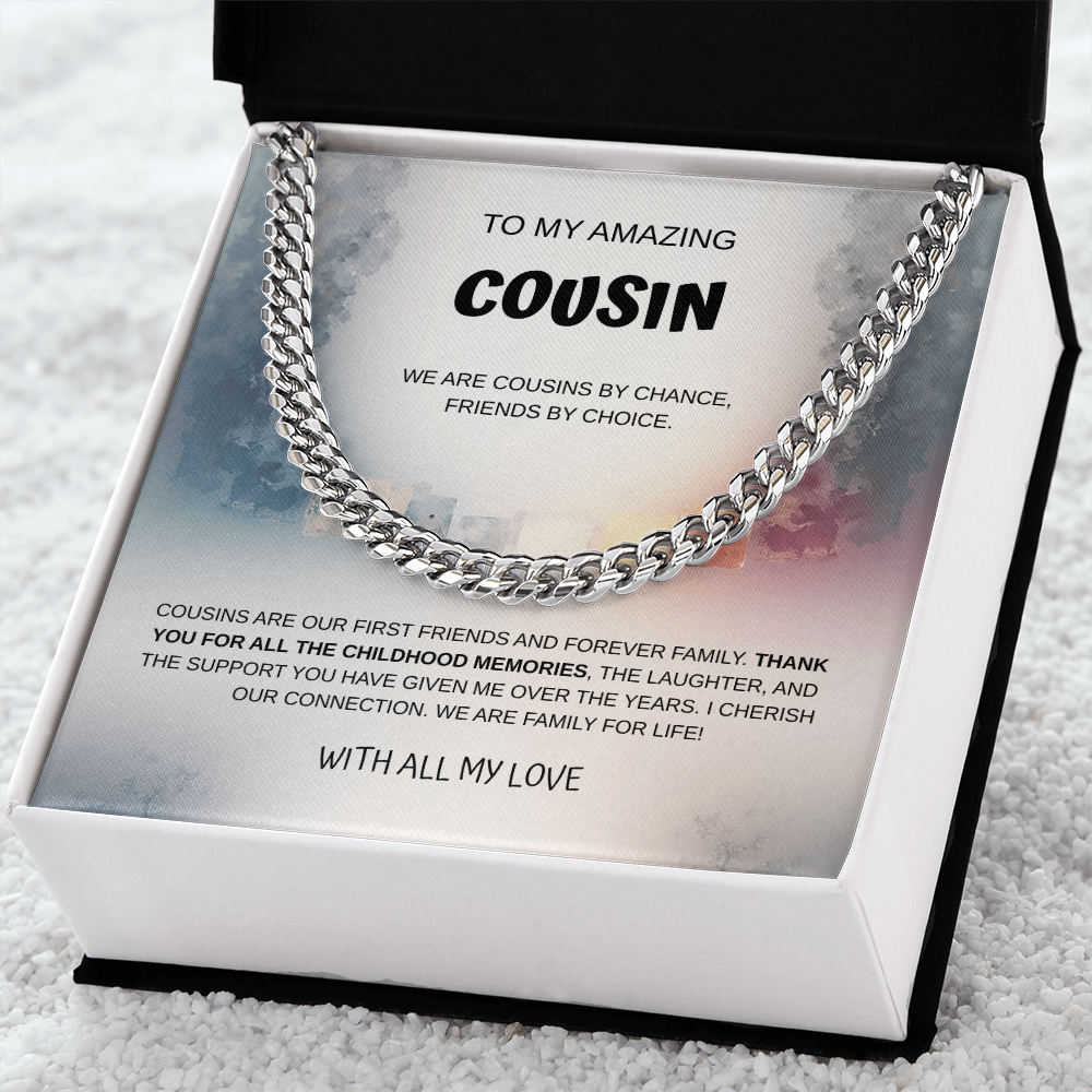 To My Amazing Cousin Cuban Link Necklace