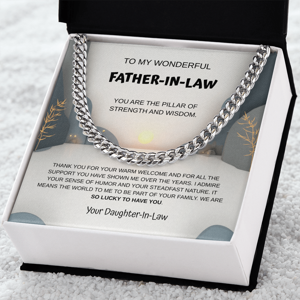 My Wonderful Father-in-Law Necklace From Daughter-In-Law