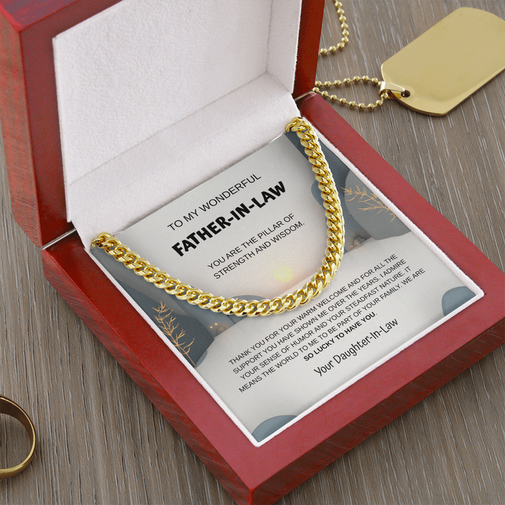 My Wonderful Father-in-Law Necklace From Daughter-In-Law