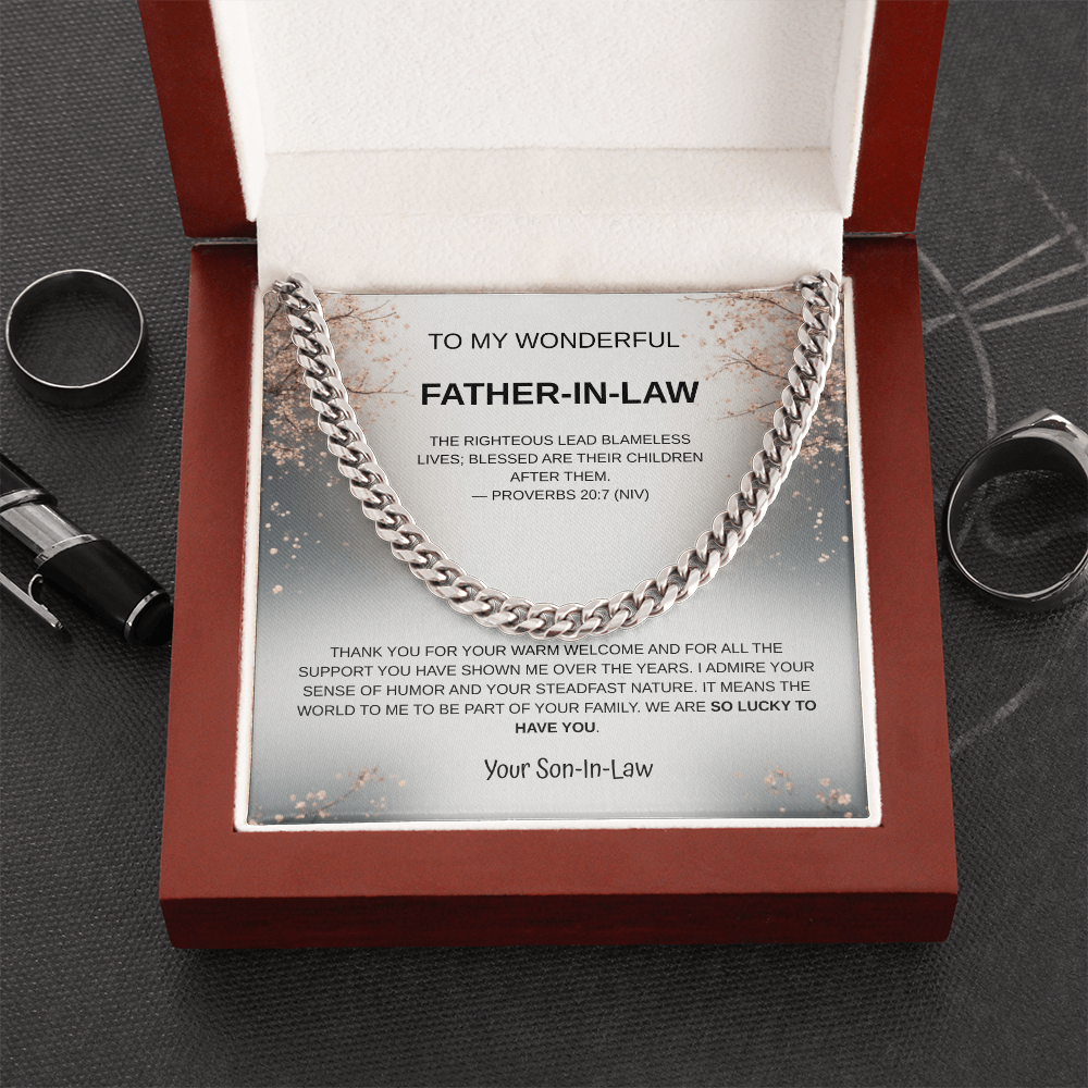 My Wonderful Father-in-Law Necklace From Son-In-Law