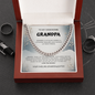 My Handsome Grandpa Cuban Link Necklace From Granddaughter