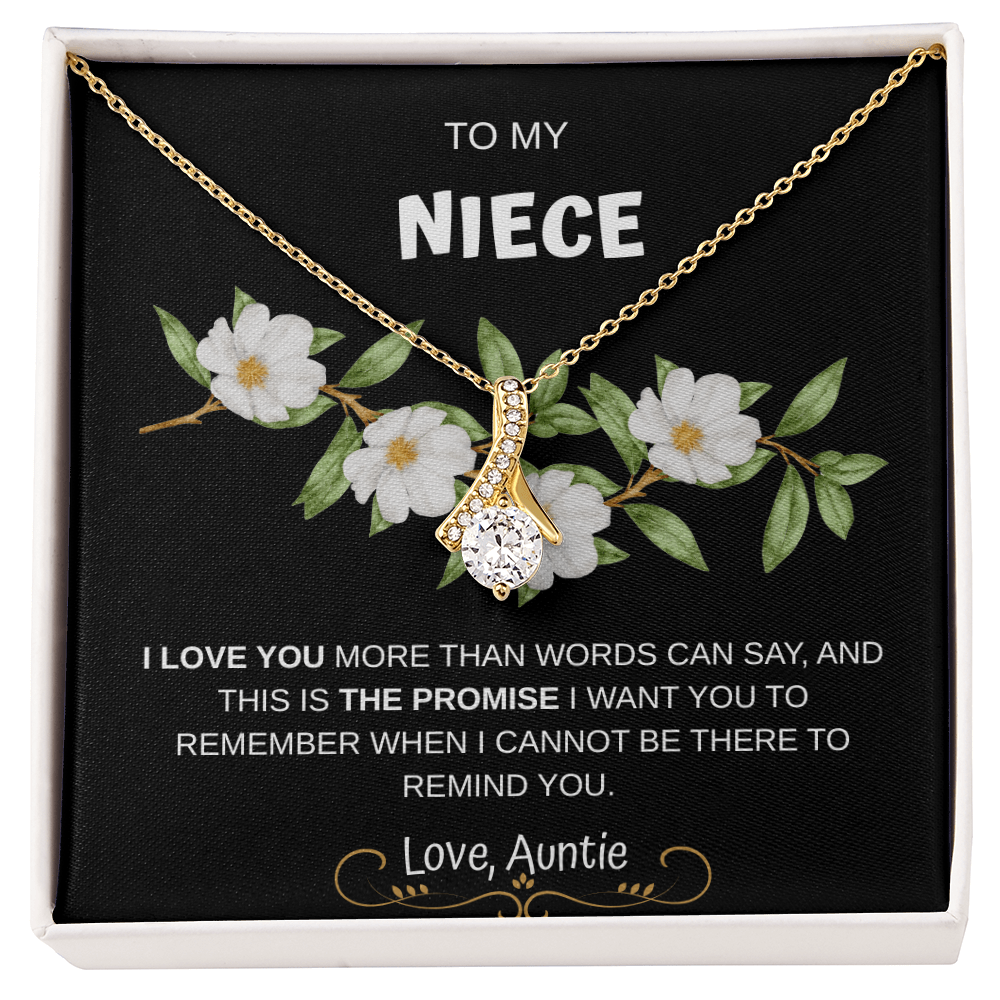 To My Niece Necklace From Auntie