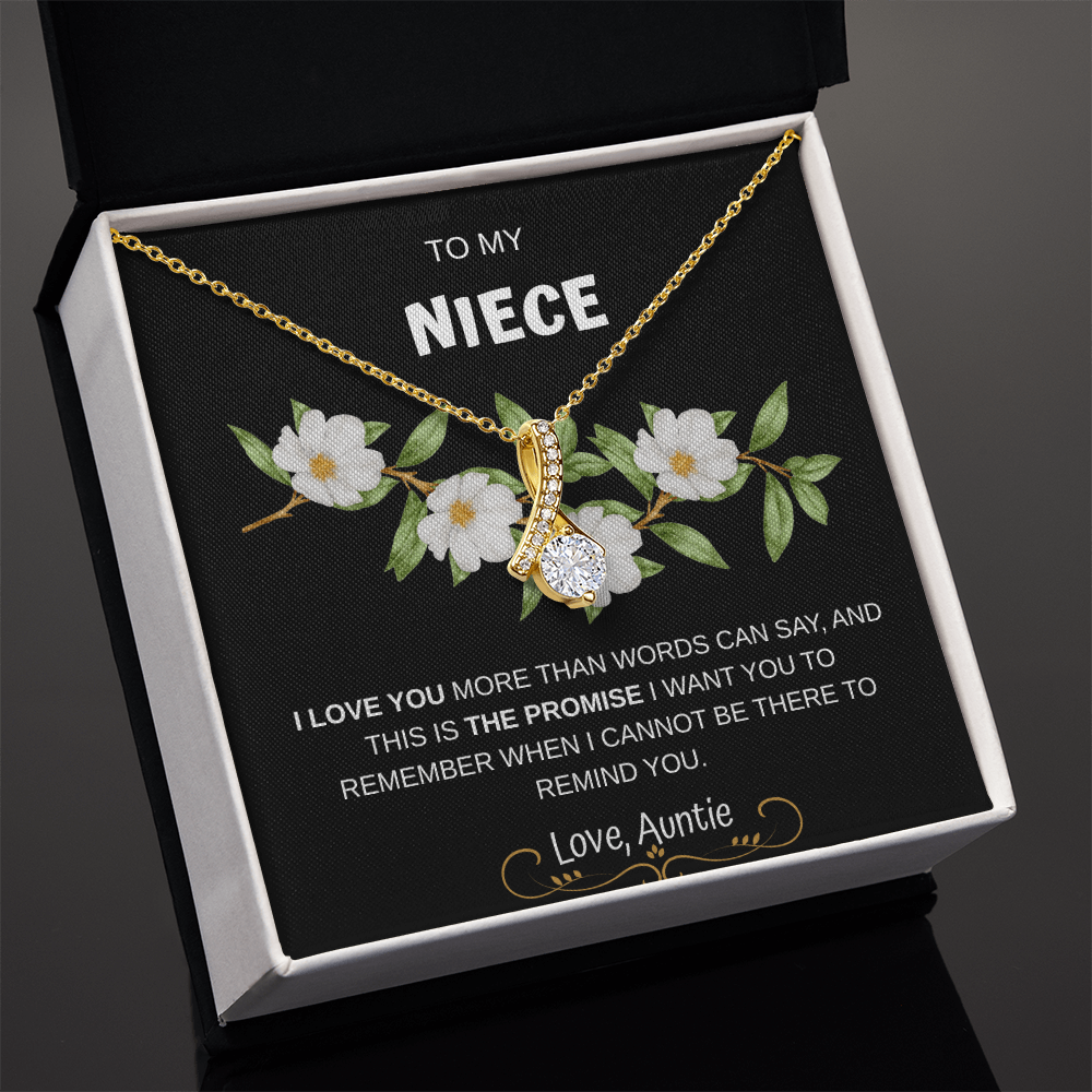 To My Niece Necklace From Auntie