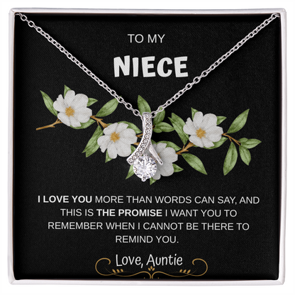 To My Niece Necklace From Auntie