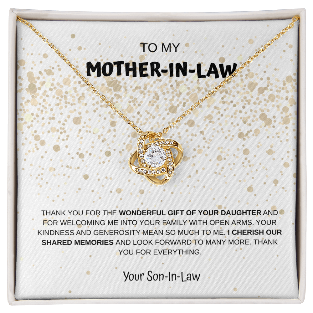 To My Mother-In-Law From Son-In-Law Necklace