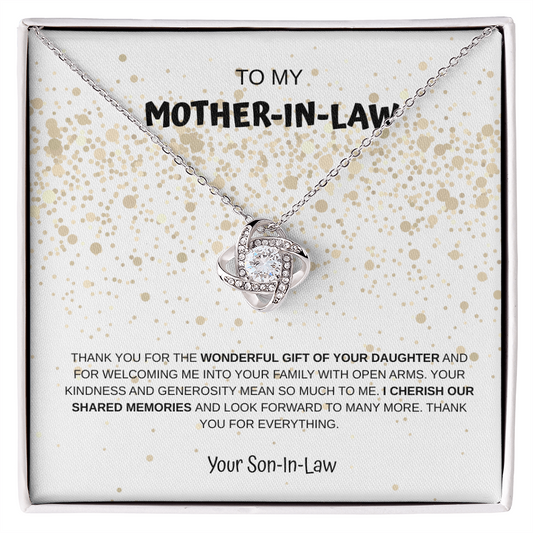 To My Mother-In-Law From Son-In-Law Necklace