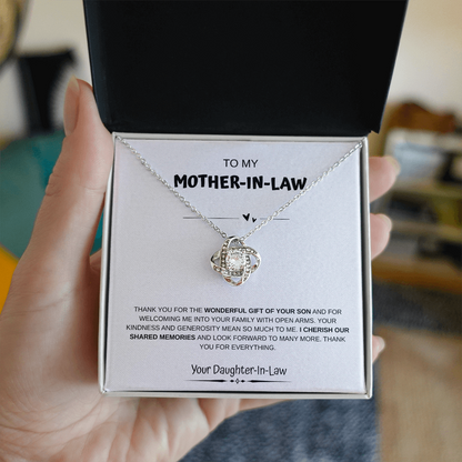 To My Mother-In-Law From Daughter-In-Law Necklace