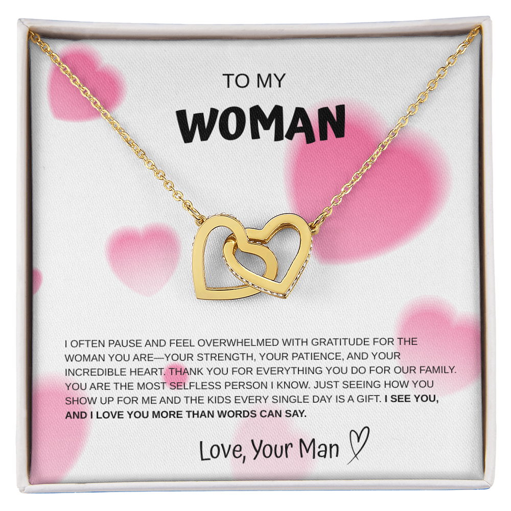 To My Woman Necklace From Your Man