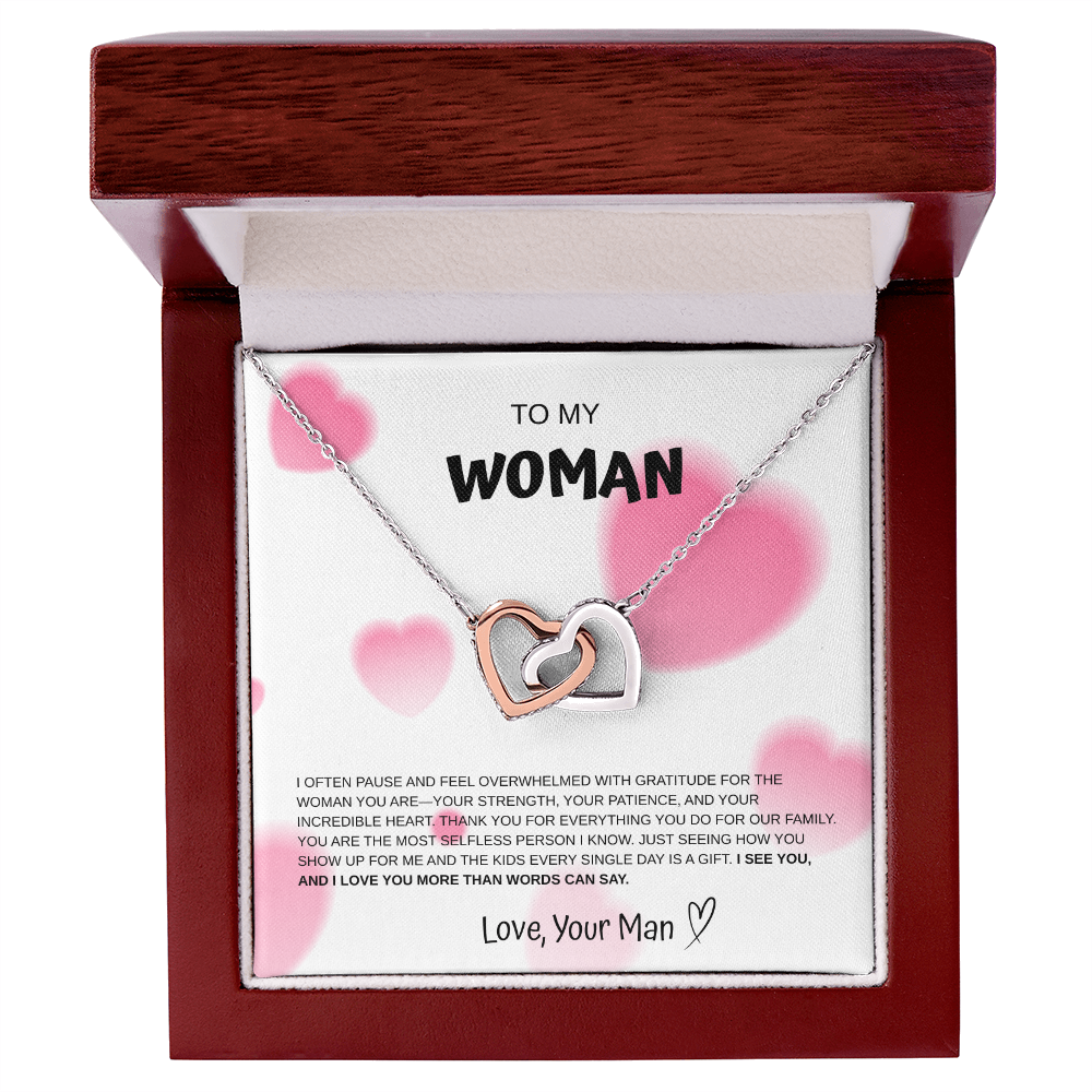 To My Woman Necklace From Your Man