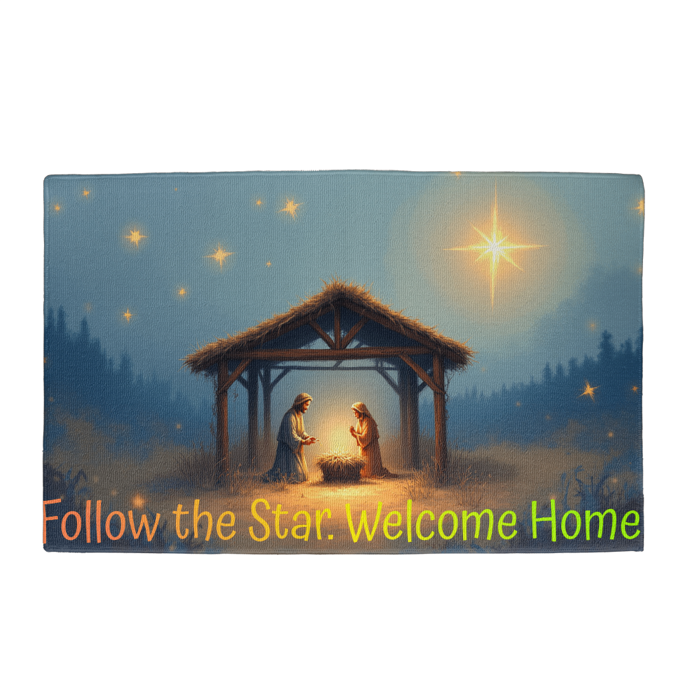 Nativity Welcome Home Mat