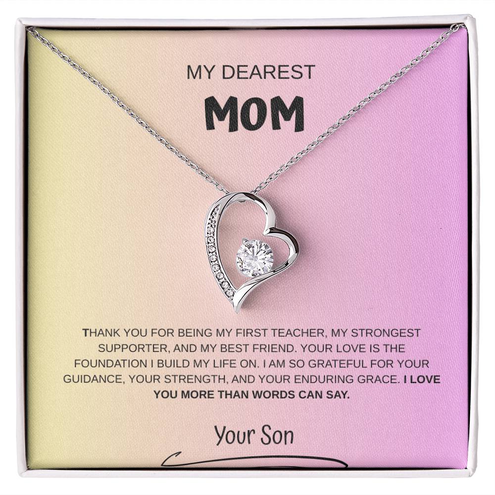 My Dearest Mom Necklace From Son