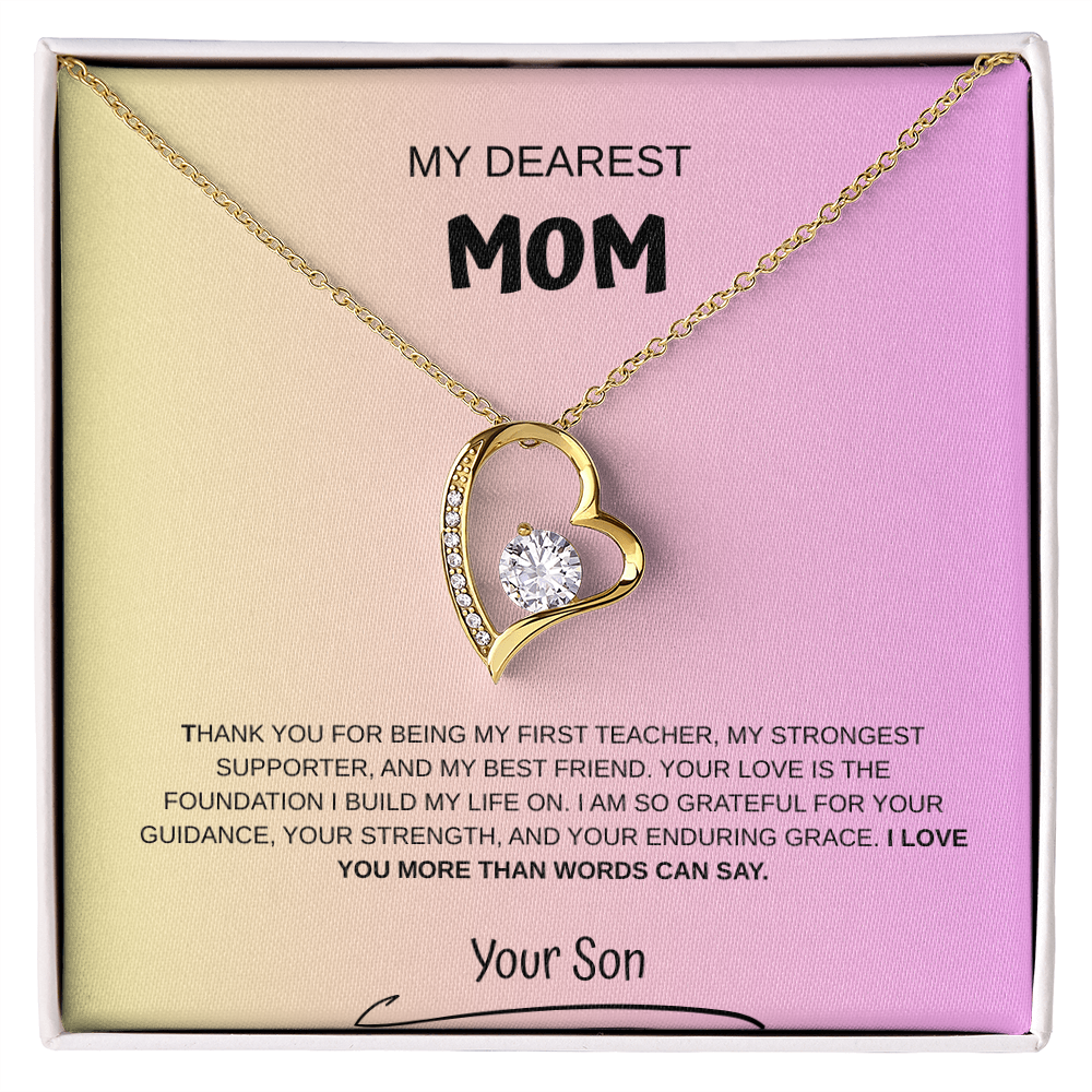 My Dearest Mom Necklace From Son