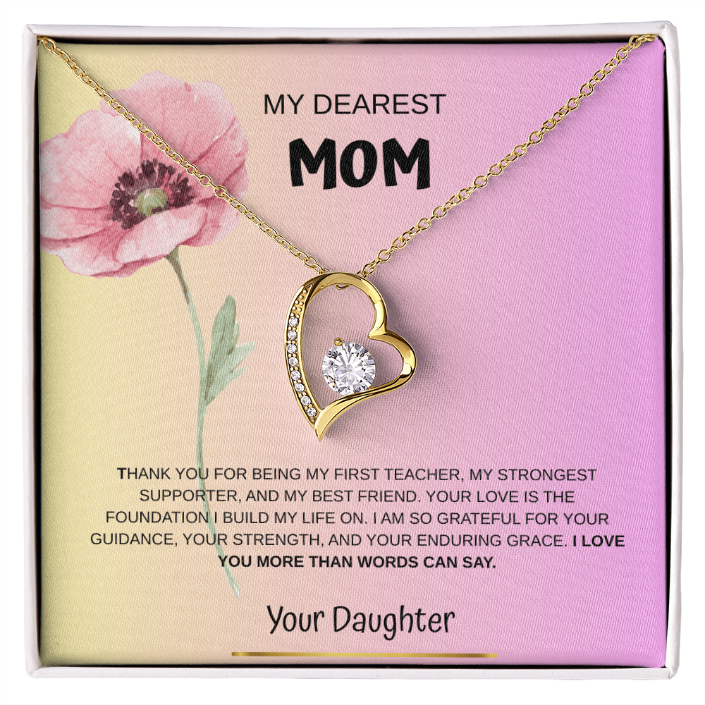 My Dearest Mom Necklace From Daughter