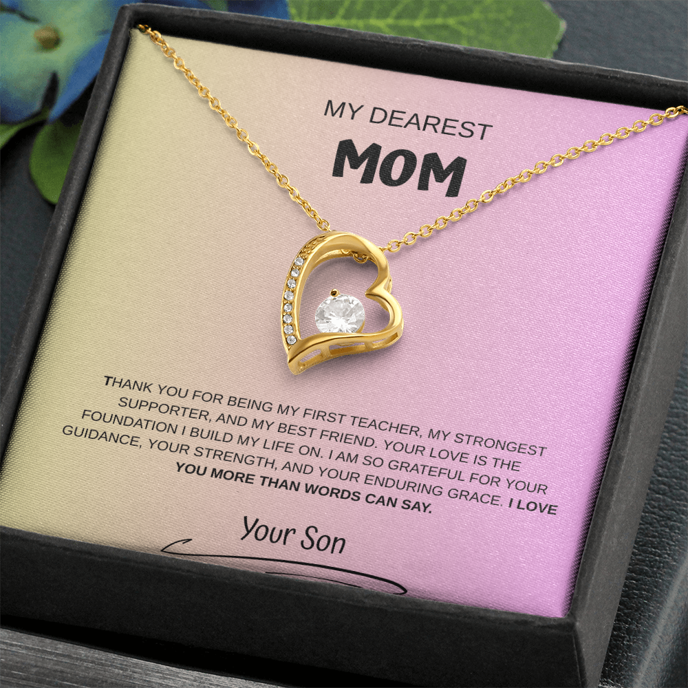 My Dearest Mom Necklace From Son