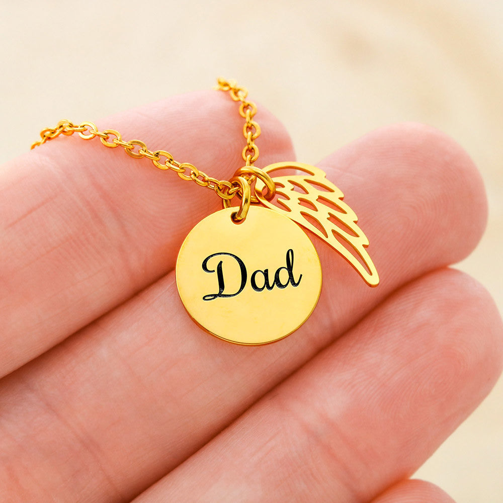 Dad Heartfelt Memorial Necklace