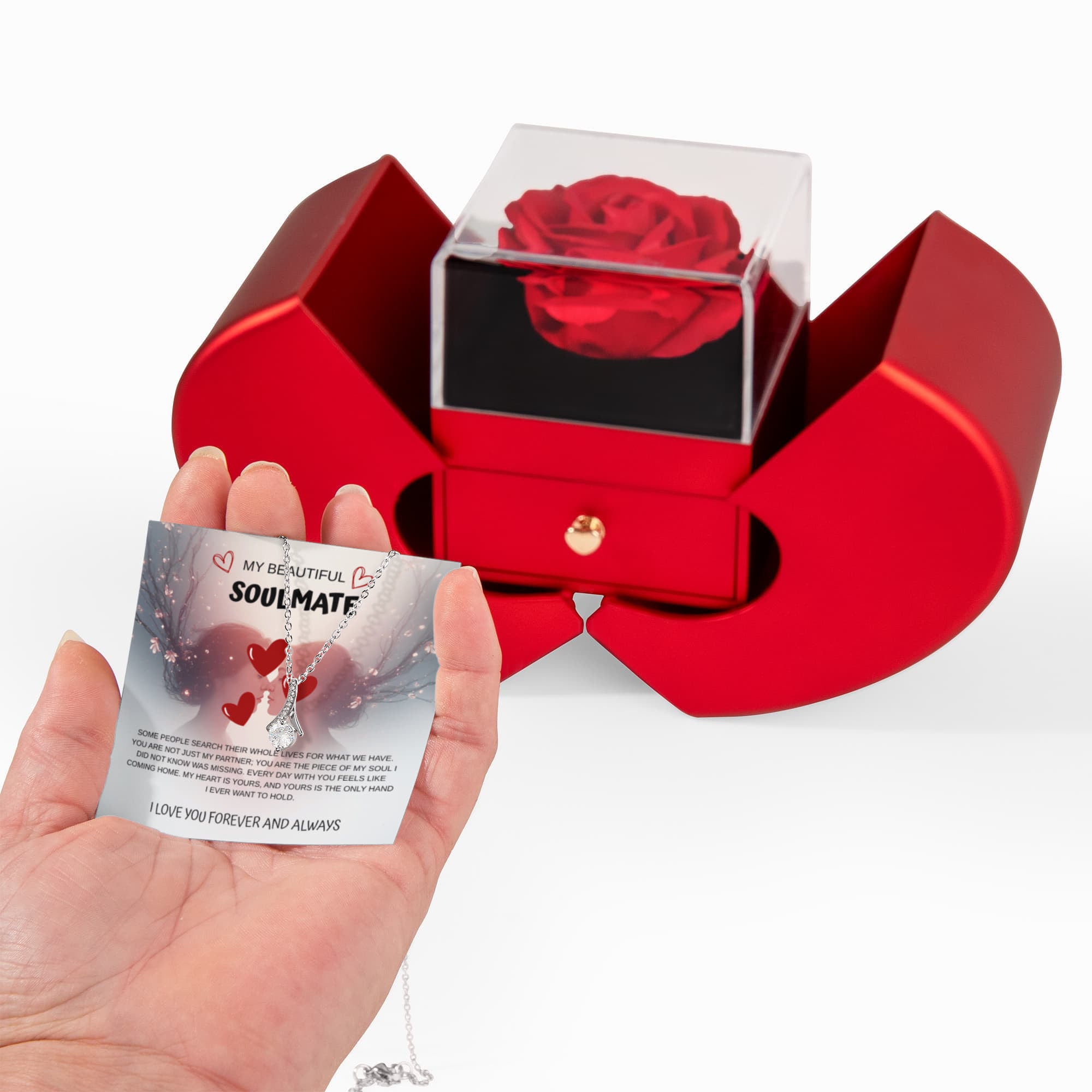 Mon magnifique collier et coffret cadeau Âme Sœur