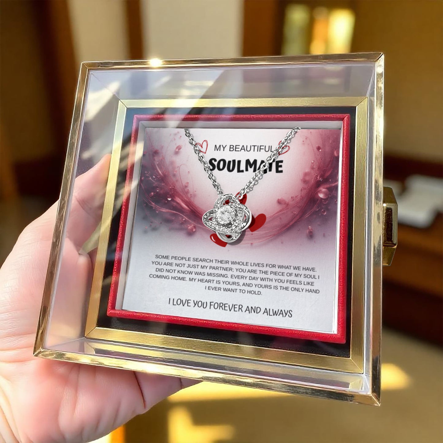 My Beautiful Soulmate's Love Knot Necklace