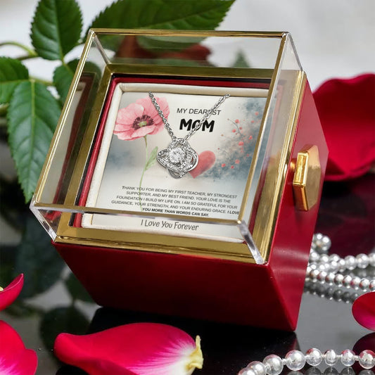 My Dearest Mom's Love Knot Necklace